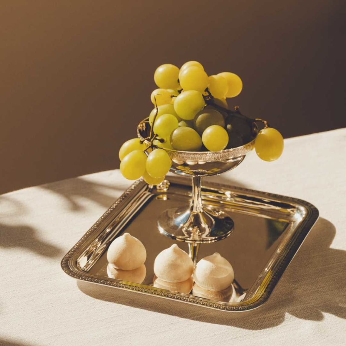 Christofle Malmaison Silver Plated Tray
