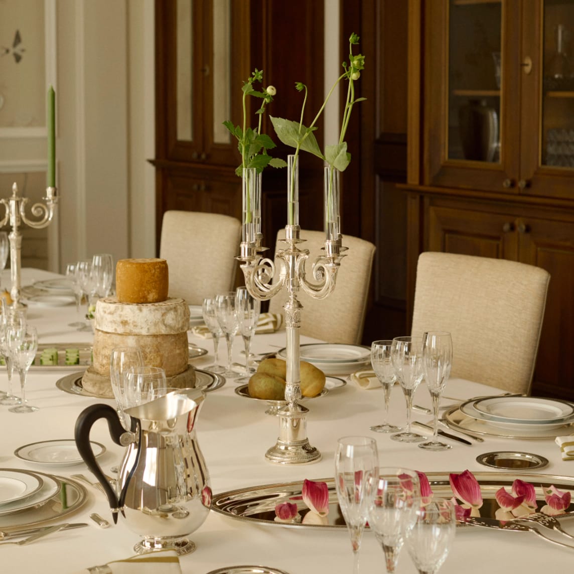 Christofle Malmaison Silver Plated Candelabra