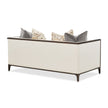 Michael Amini Belmont Place Loveseat - Cream/Espresso