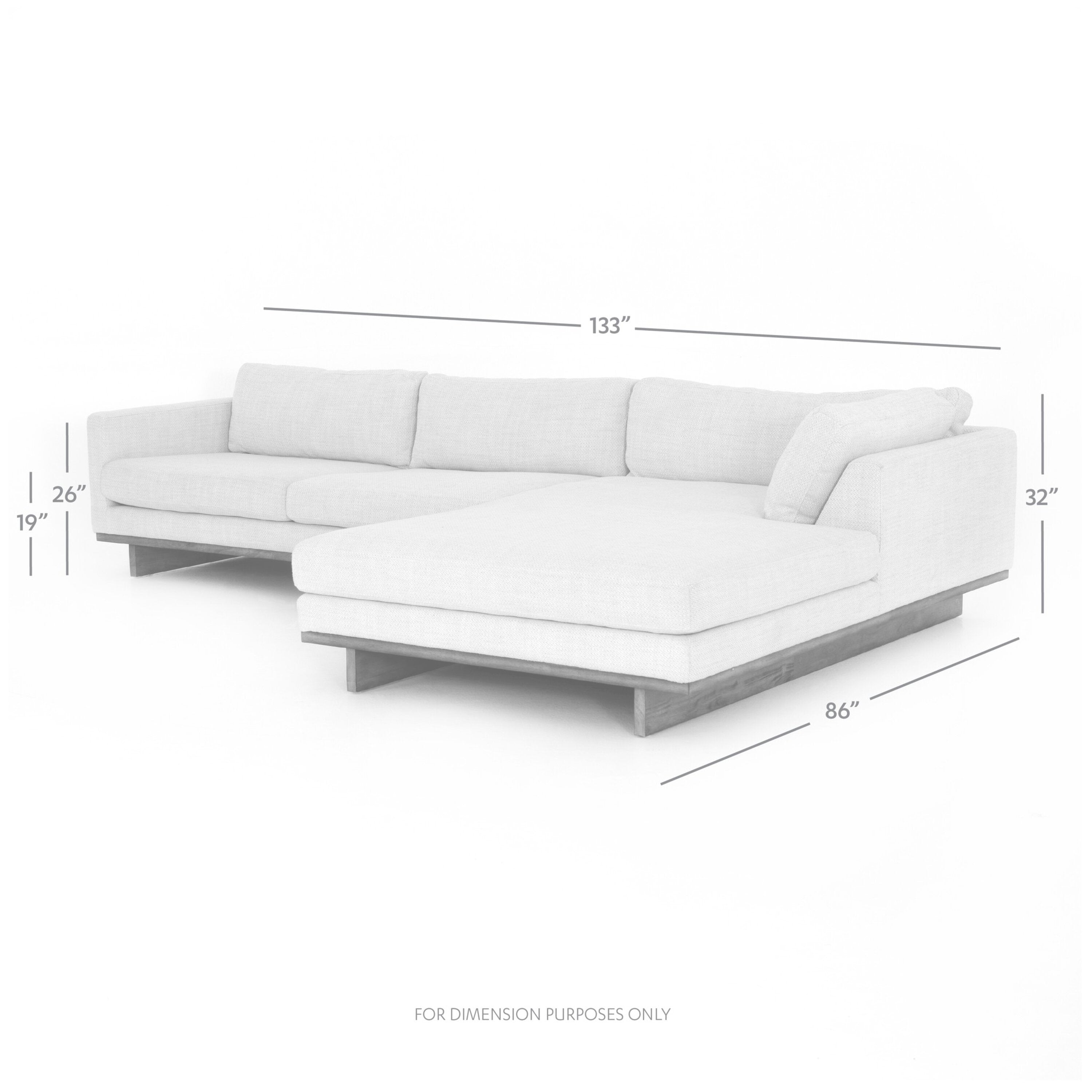 Four Hands Everly 2 PC Sectional