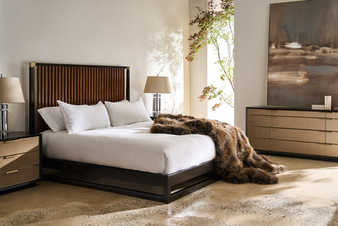 Caracole Pinstripe Slatted Bed