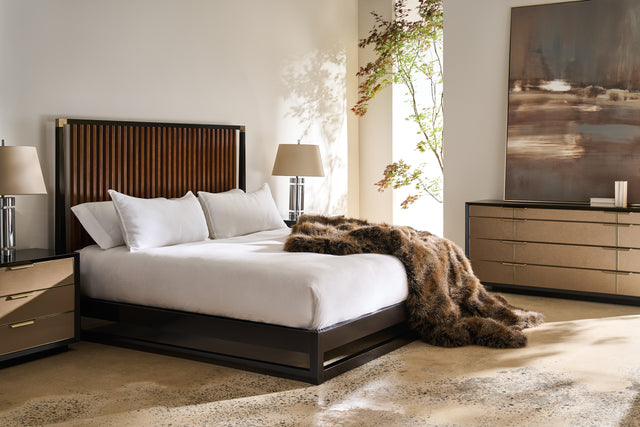 Caracole Pinstripe Slatted Bed