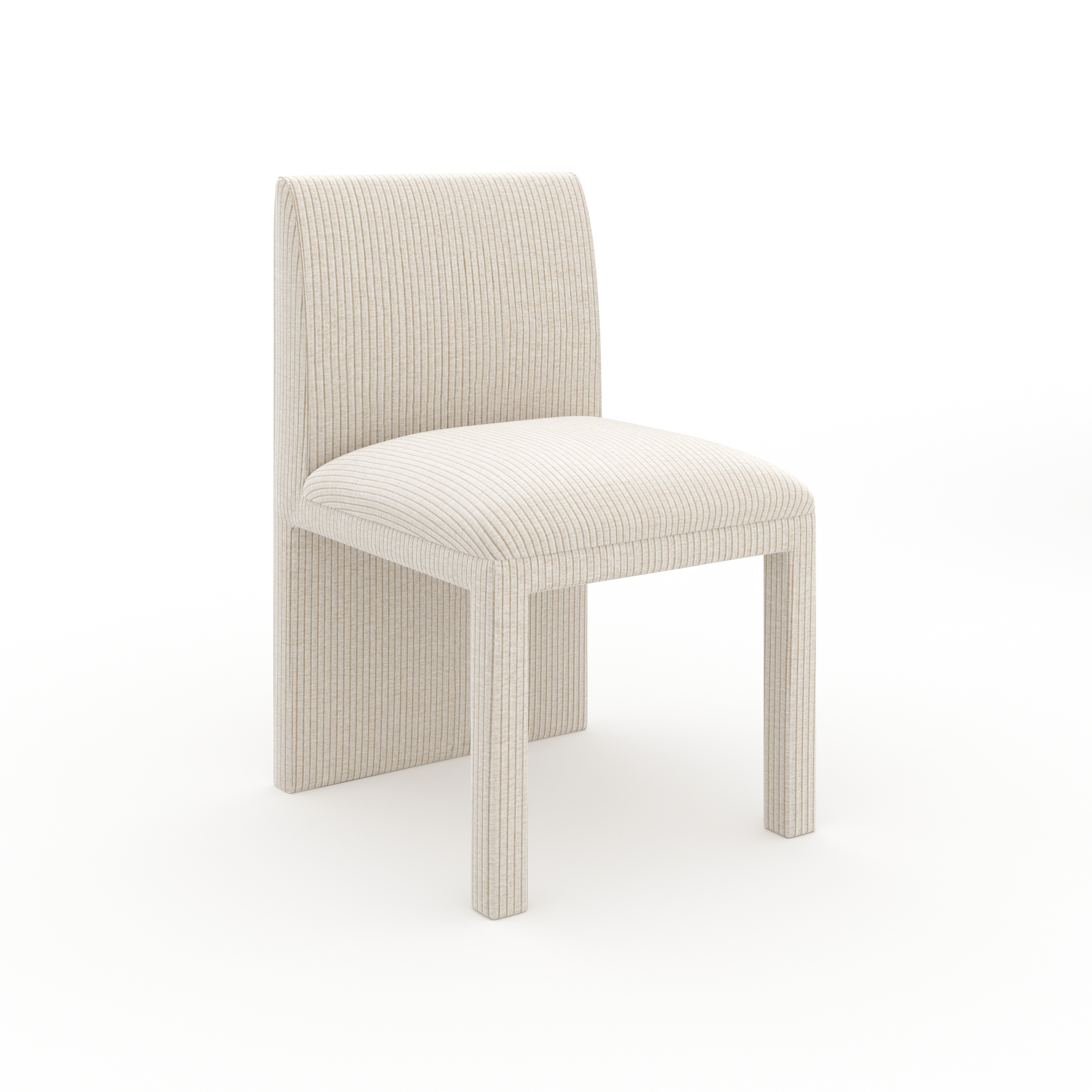 Caracole Classic Pinstripe Upholstered Dining Chair