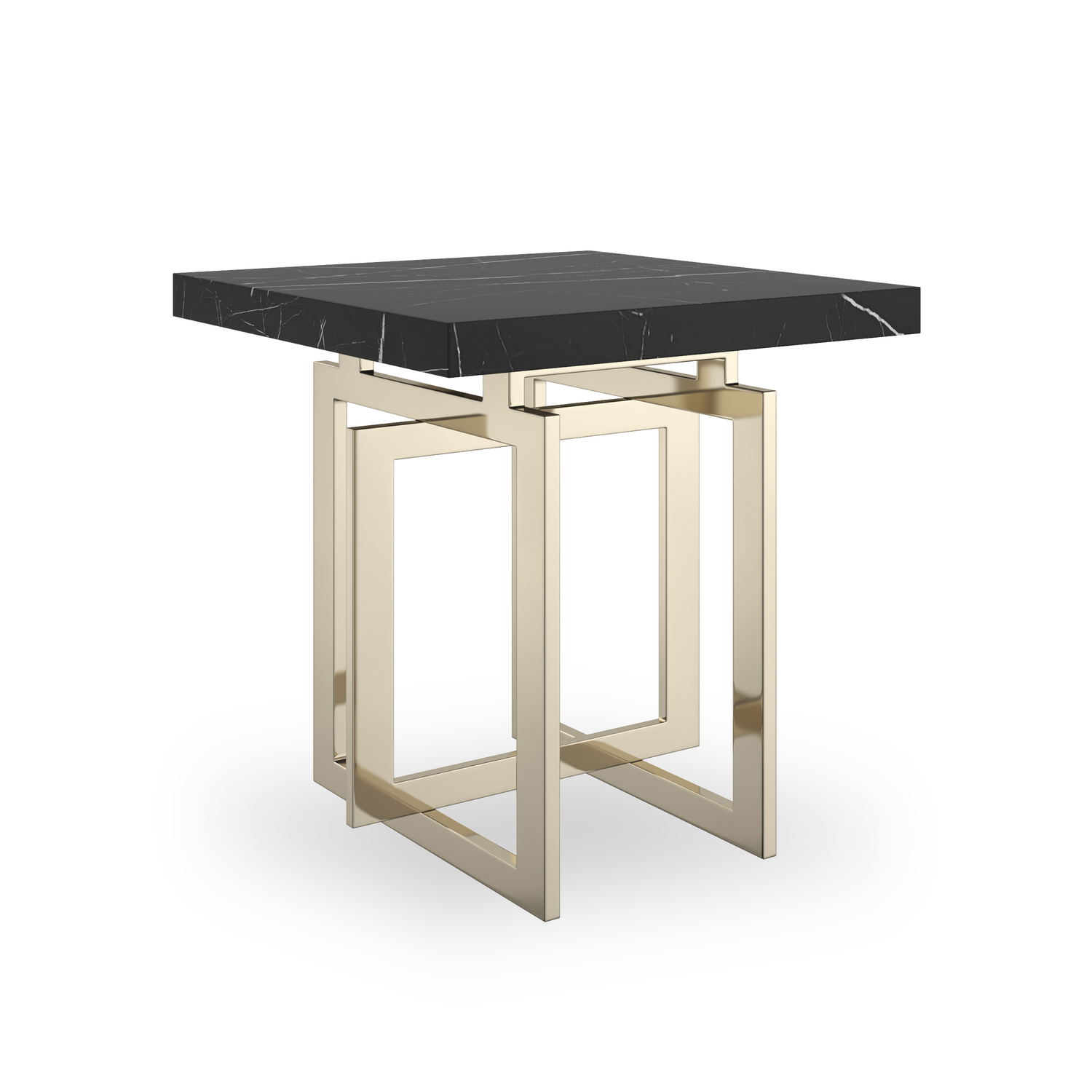 Caracole Classic Wish You Were Here Square Side Table