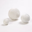 Global Views Matte White Varenne Sphere