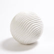 Global Views Matte White Varenne Sphere