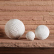 Global Views Matte White Varenne Sphere
