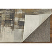 Feizy Mandana 39LYF Modern Abstract Rug in Brown/Ivory