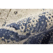 Feizy Mandana 39LZF Modern Abstract Rug in Ivory/Blue