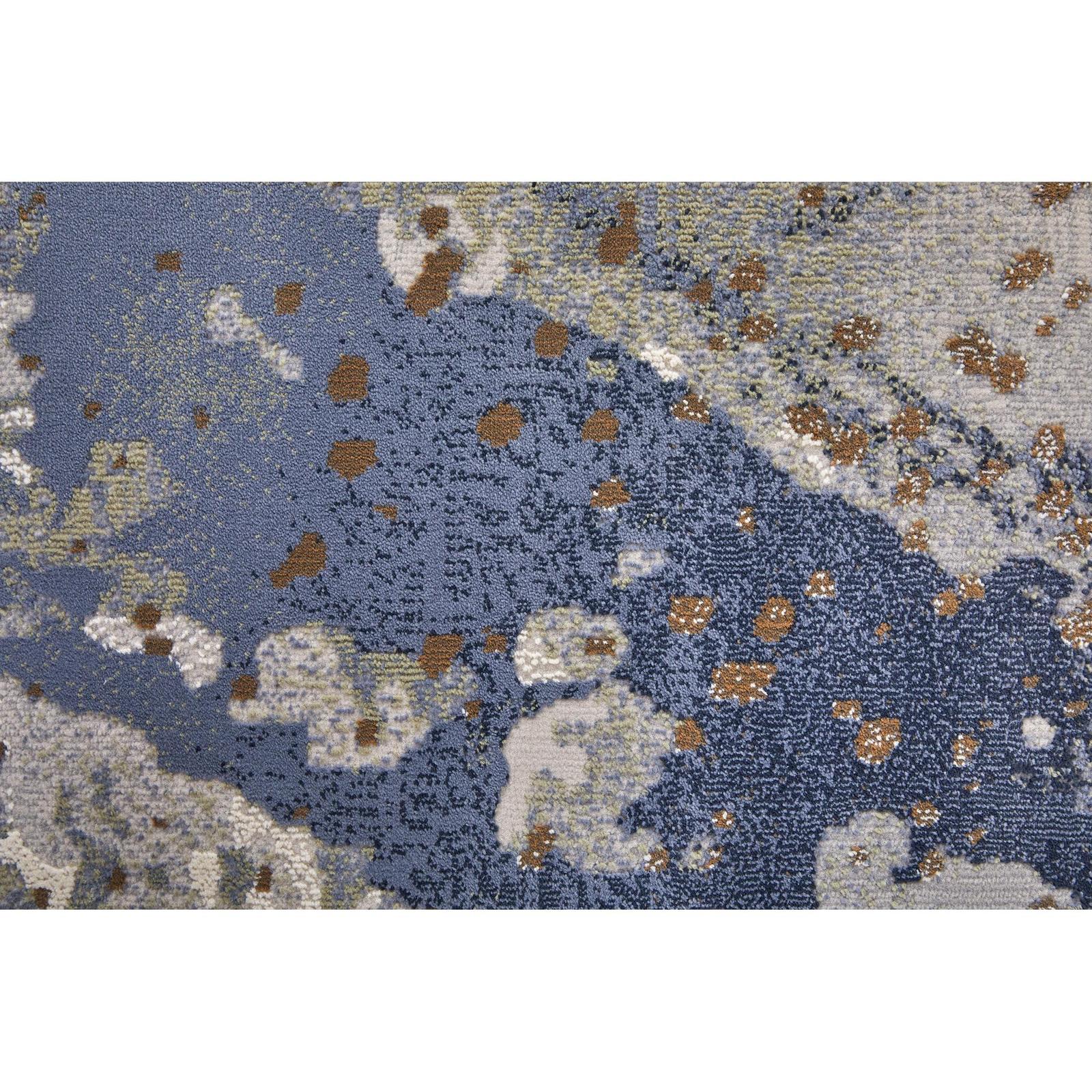 Feizy Mandana 39M0F Modern Abstract Rug in Ivory/Blue