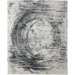 Feizy Coda 8928F Modern Abstract Rug in Black/White