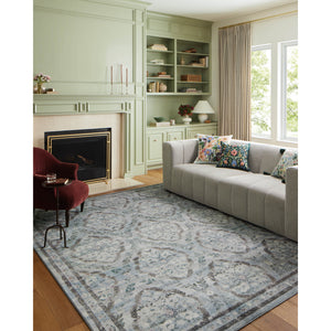 Rifle Paper Courtyard COU-02 Rug Blue
