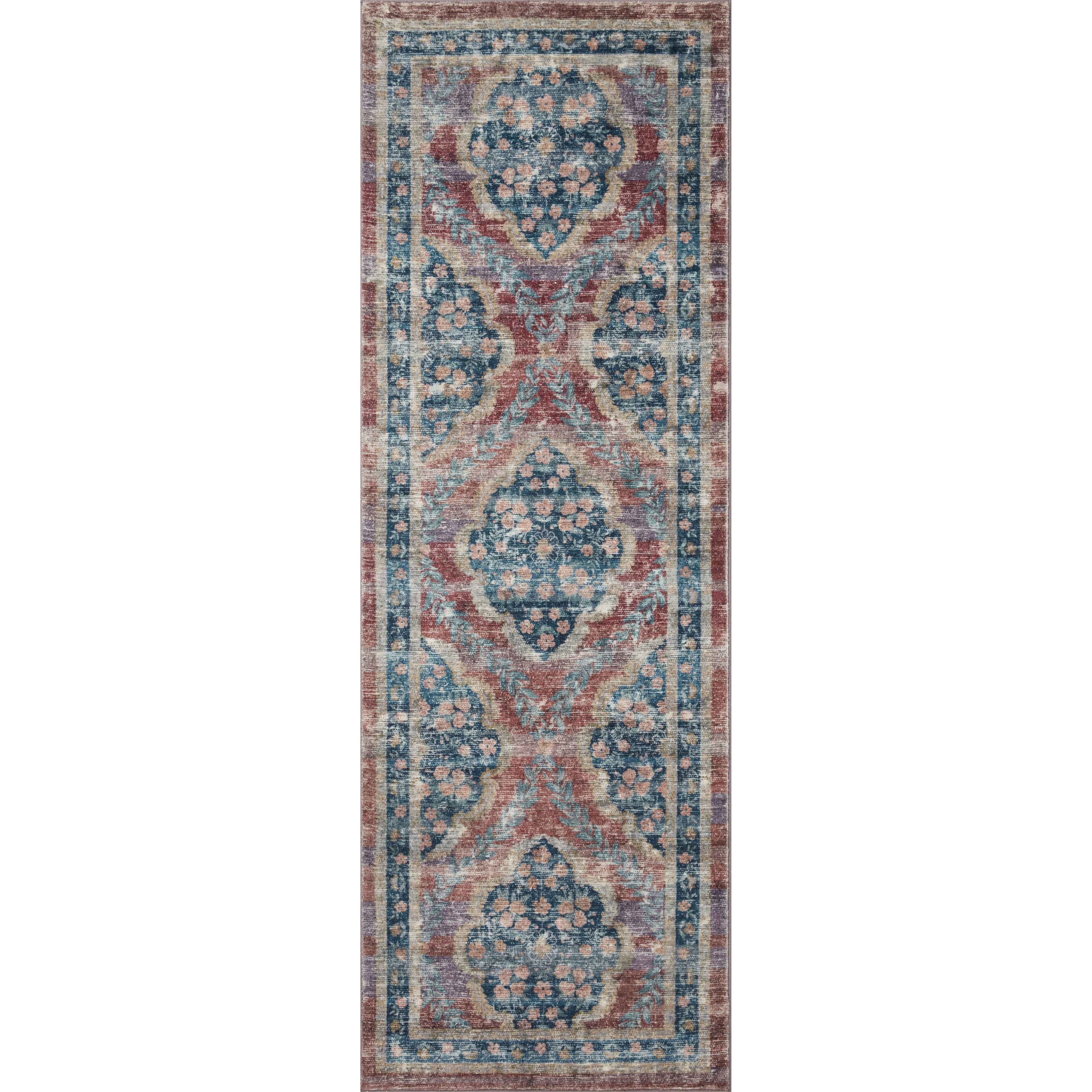 Rifle Paper Courtyard COU-02 Rug Red