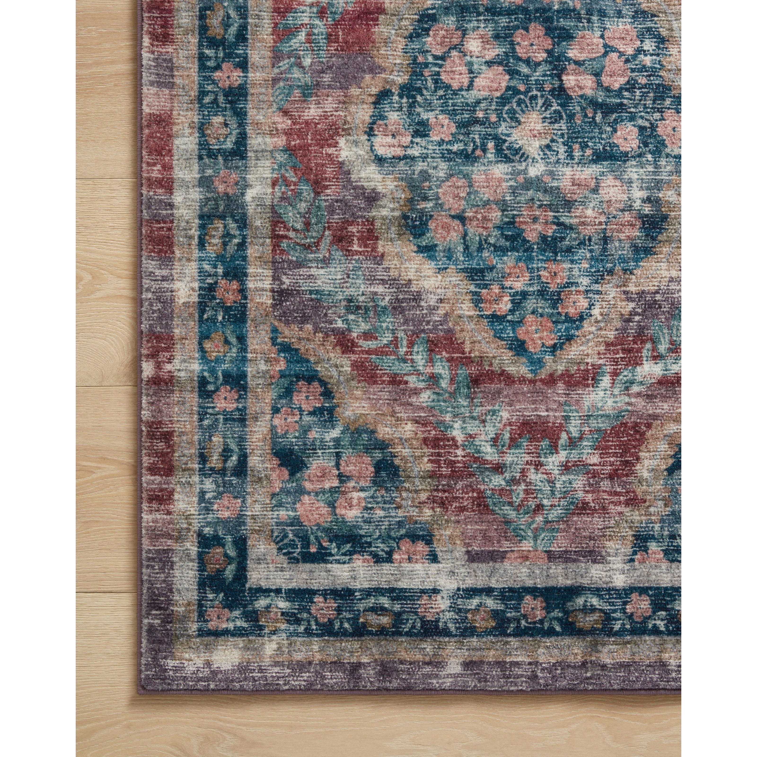 Rifle Paper Courtyard COU-02 Rug Red
