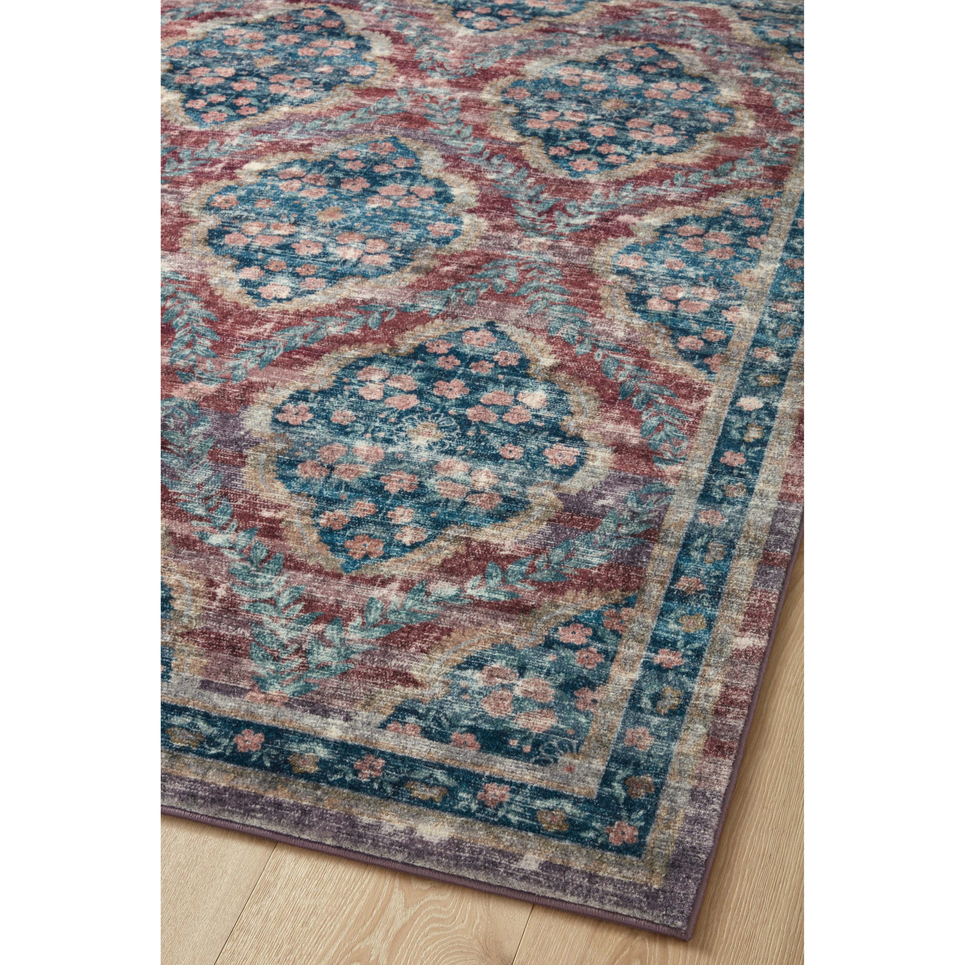 Rifle Paper Courtyard COU-02 Rug Red