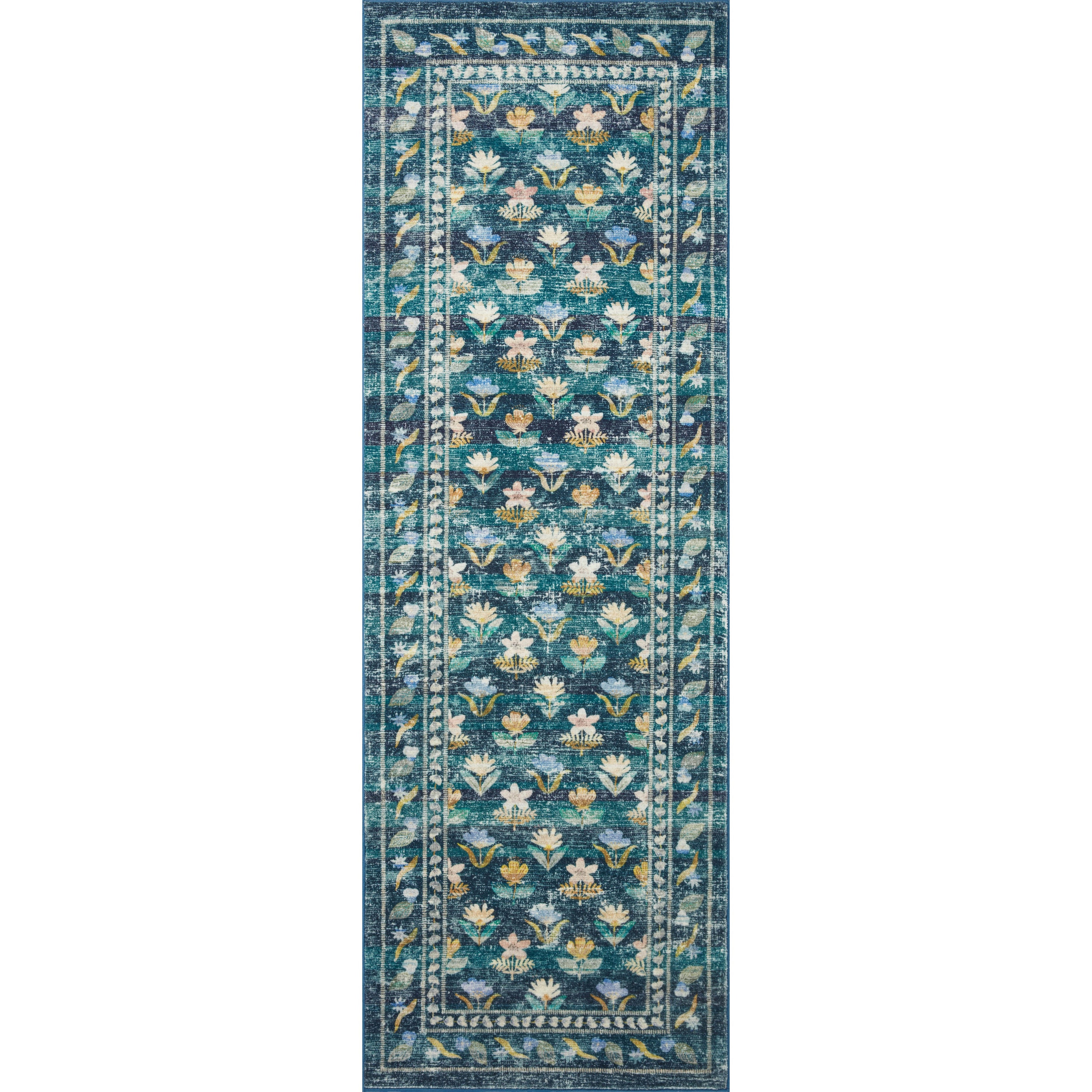 Rifle Paper Courtyard COU-05 Rug Emerald