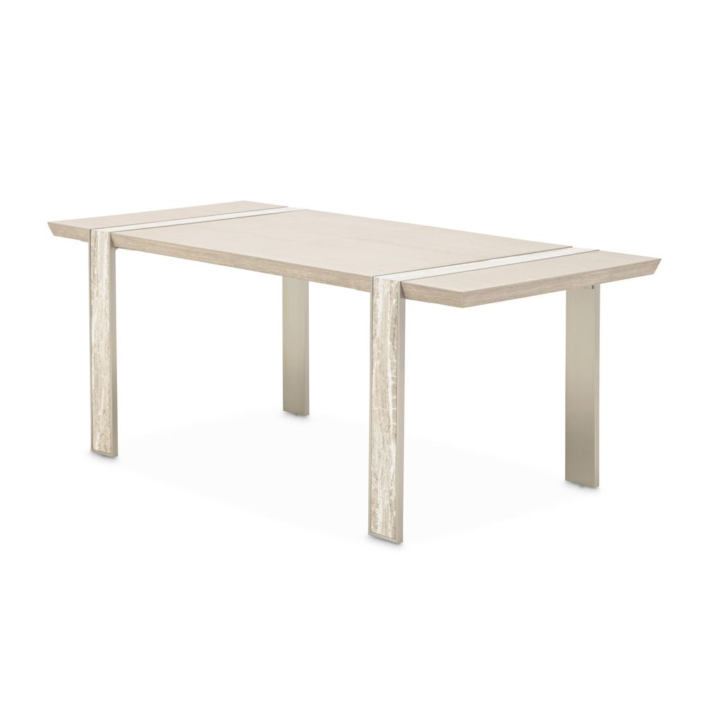 Michael Amini Lotus Bay Narrow Rectangular Dining Table - Sand