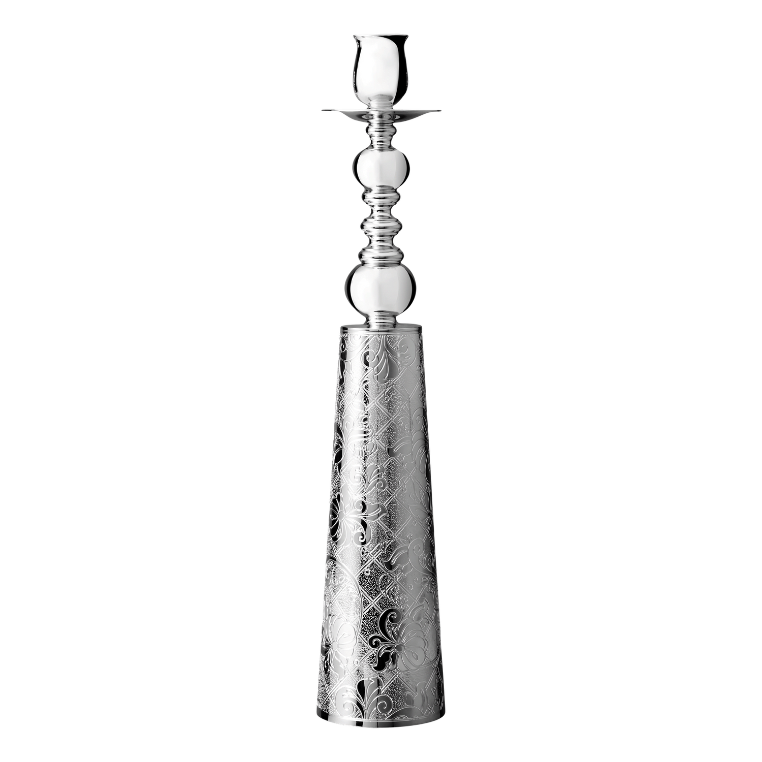 Christofle Jardin d'Eden Silver Plated Candlestick
