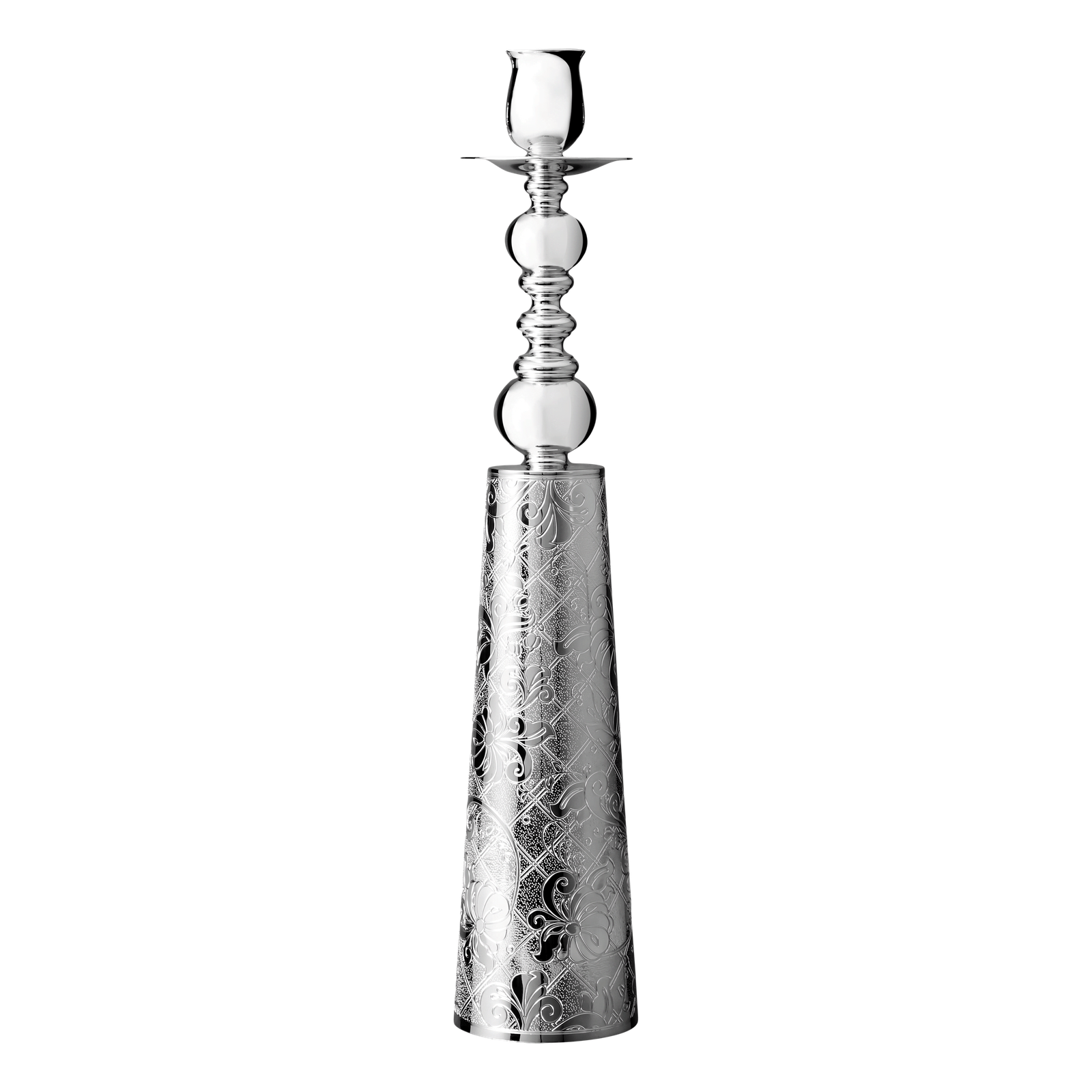 Christofle Jardin d'Eden Silver Plated Candlestick