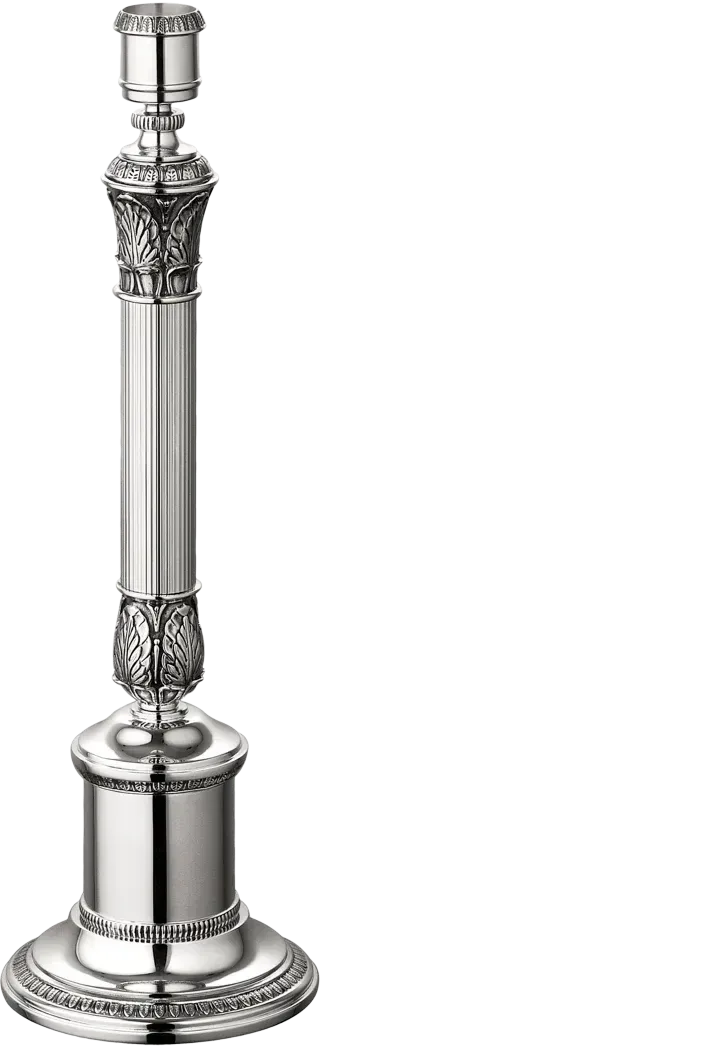 Christofle Malmaison Silver Plated Candlestick