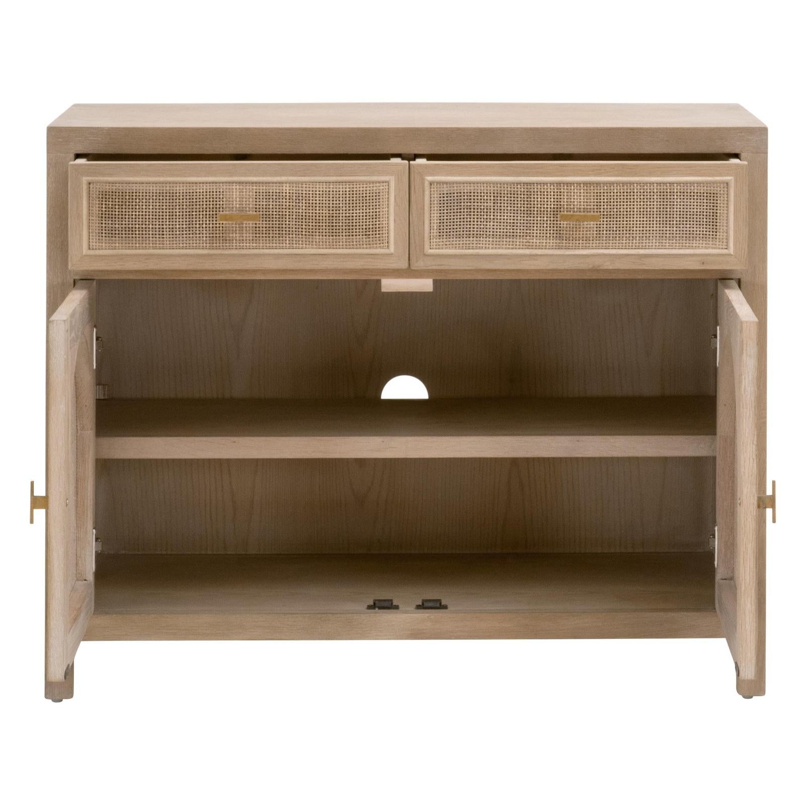 Essentials For Living Cane Media Cabinet