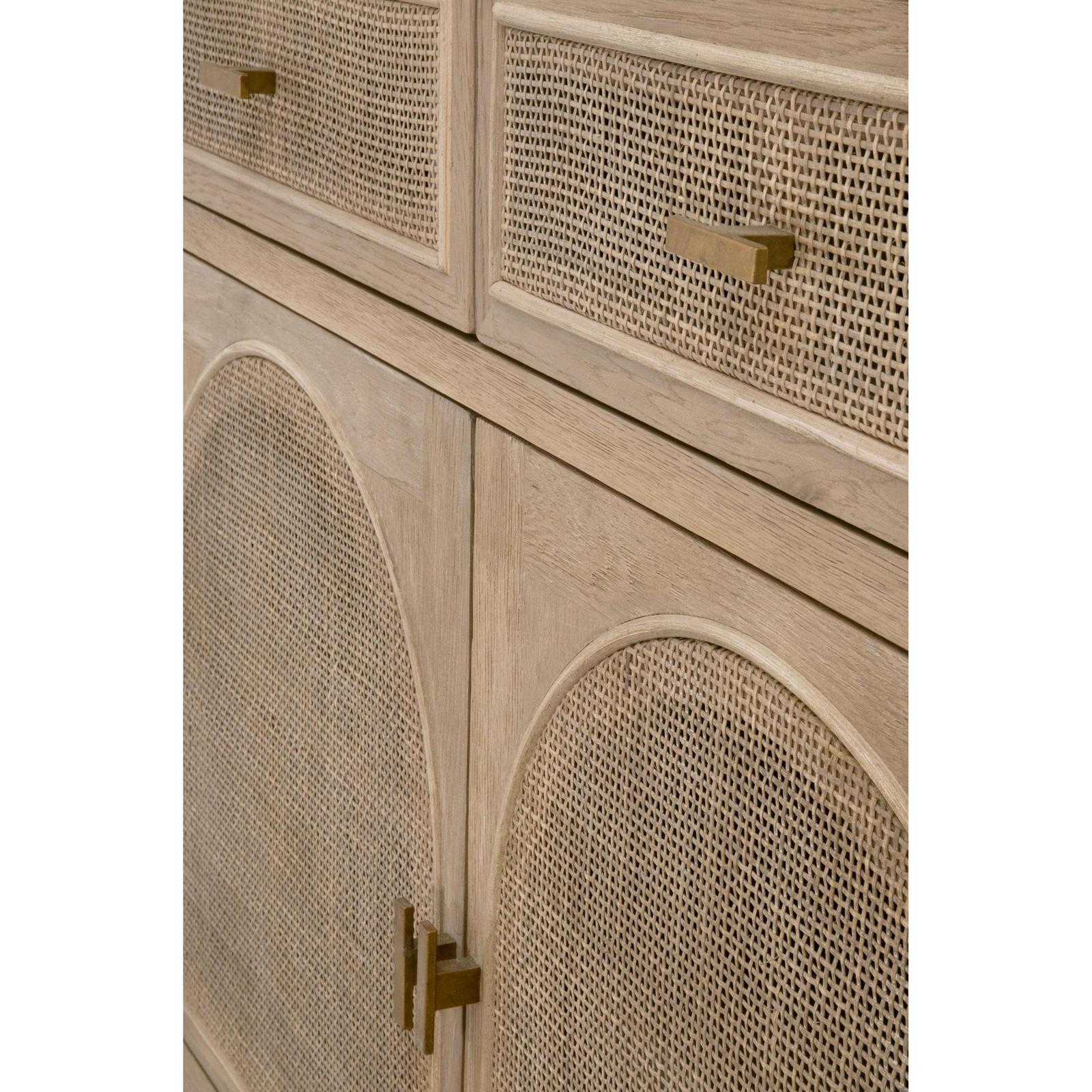 Essentials For Living Cane Media Cabinet
