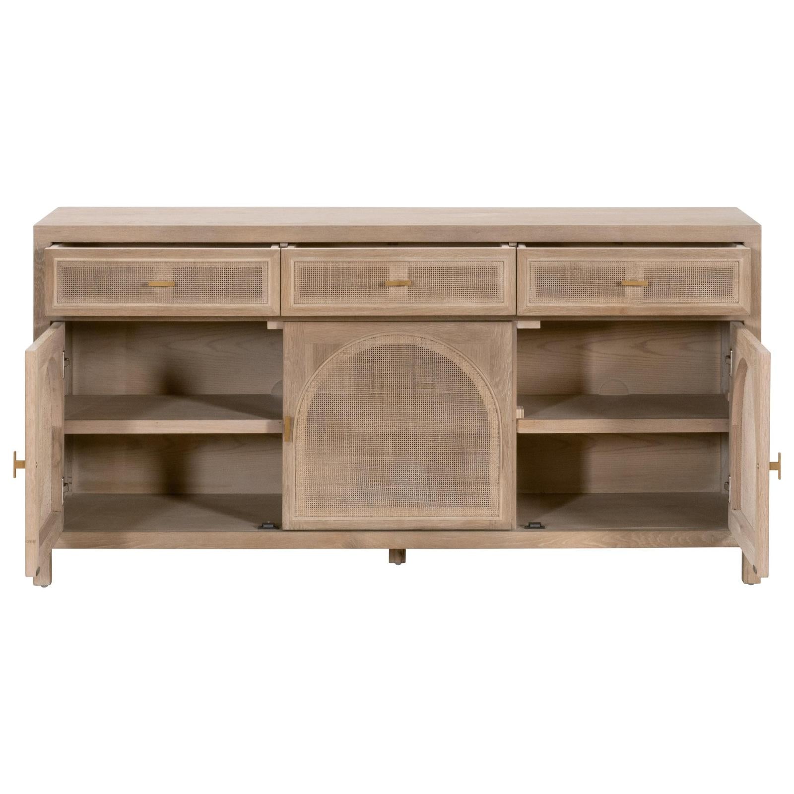 Essentials For Living Cane Media Sideboard