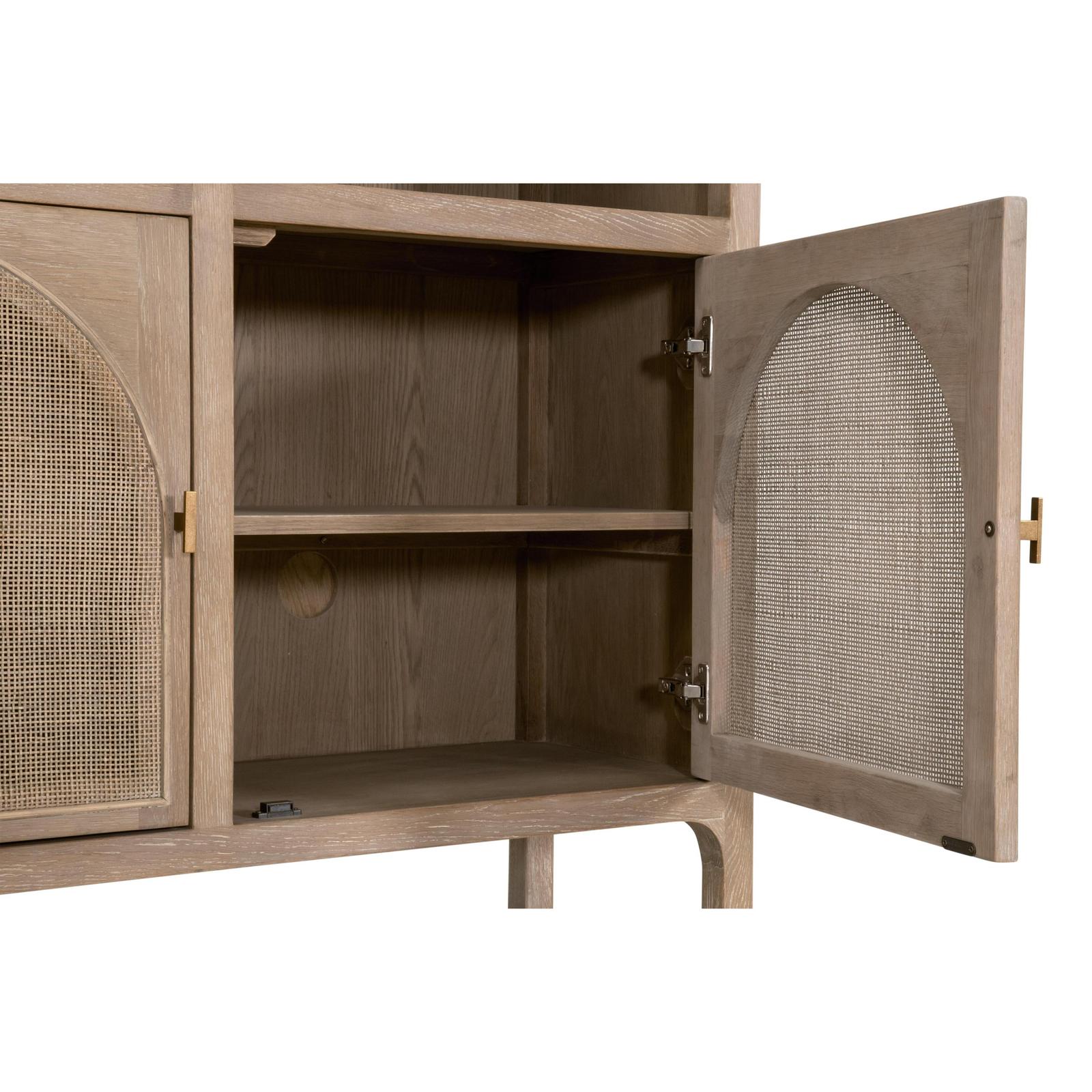 Essentials For Living Cane Storage Bookcase