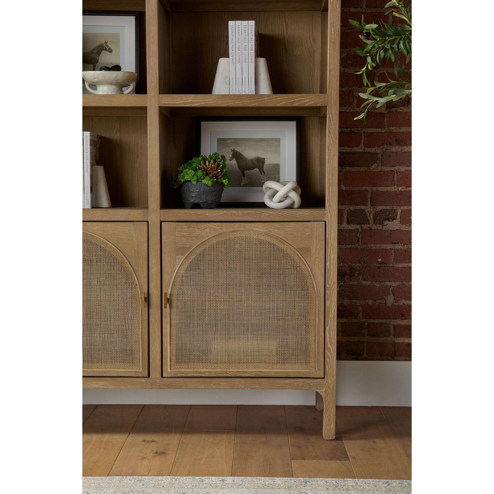 Essentials For Living Cane Storage Bookcase