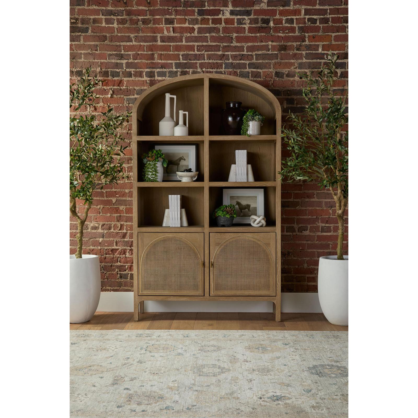 Essentials For Living Cane Storage Bookcase