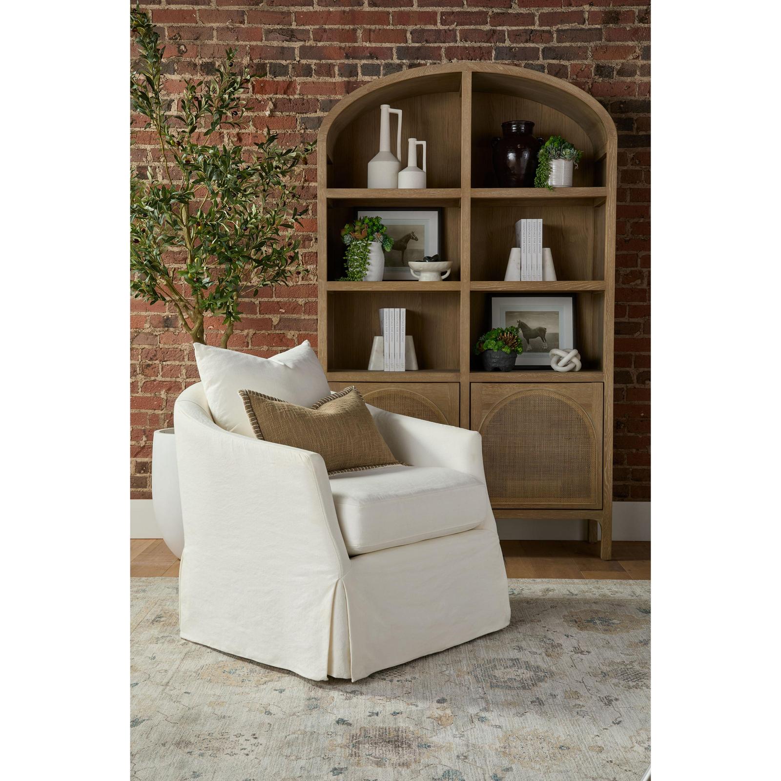 Essentials For Living Cane Storage Bookcase