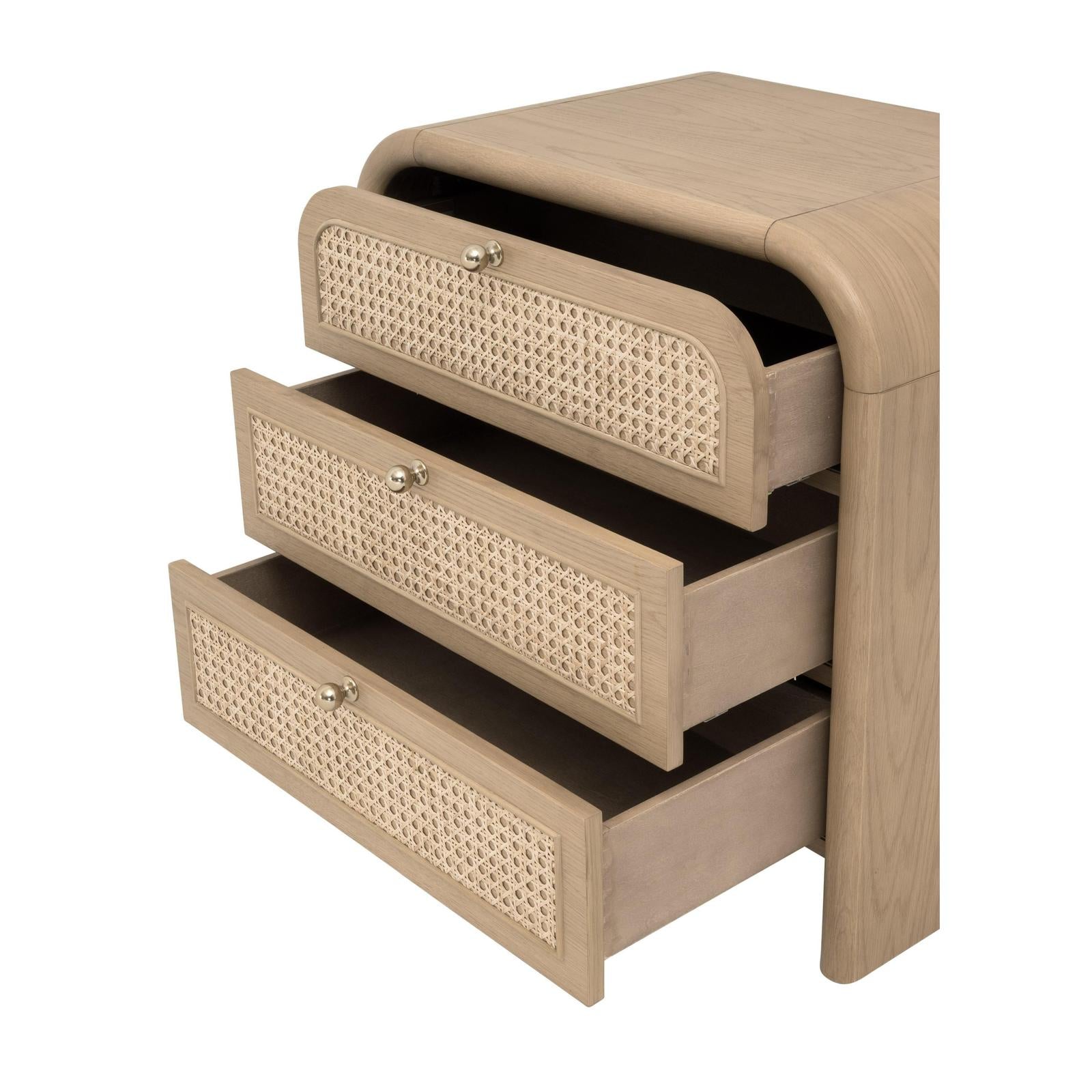 Essentials For Living Cannes 3-Drawer Nightstand