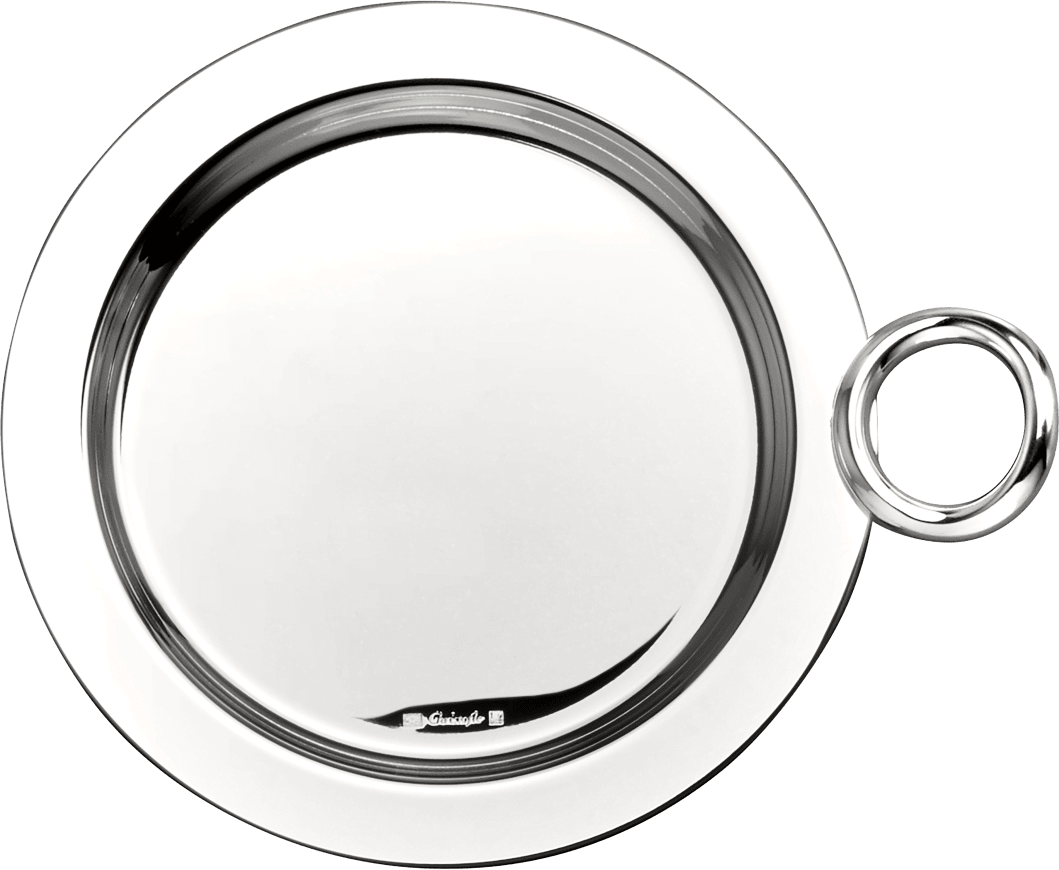 Christofle Vertigo Silver-Plated Bottle/Carafe Coaster Tray