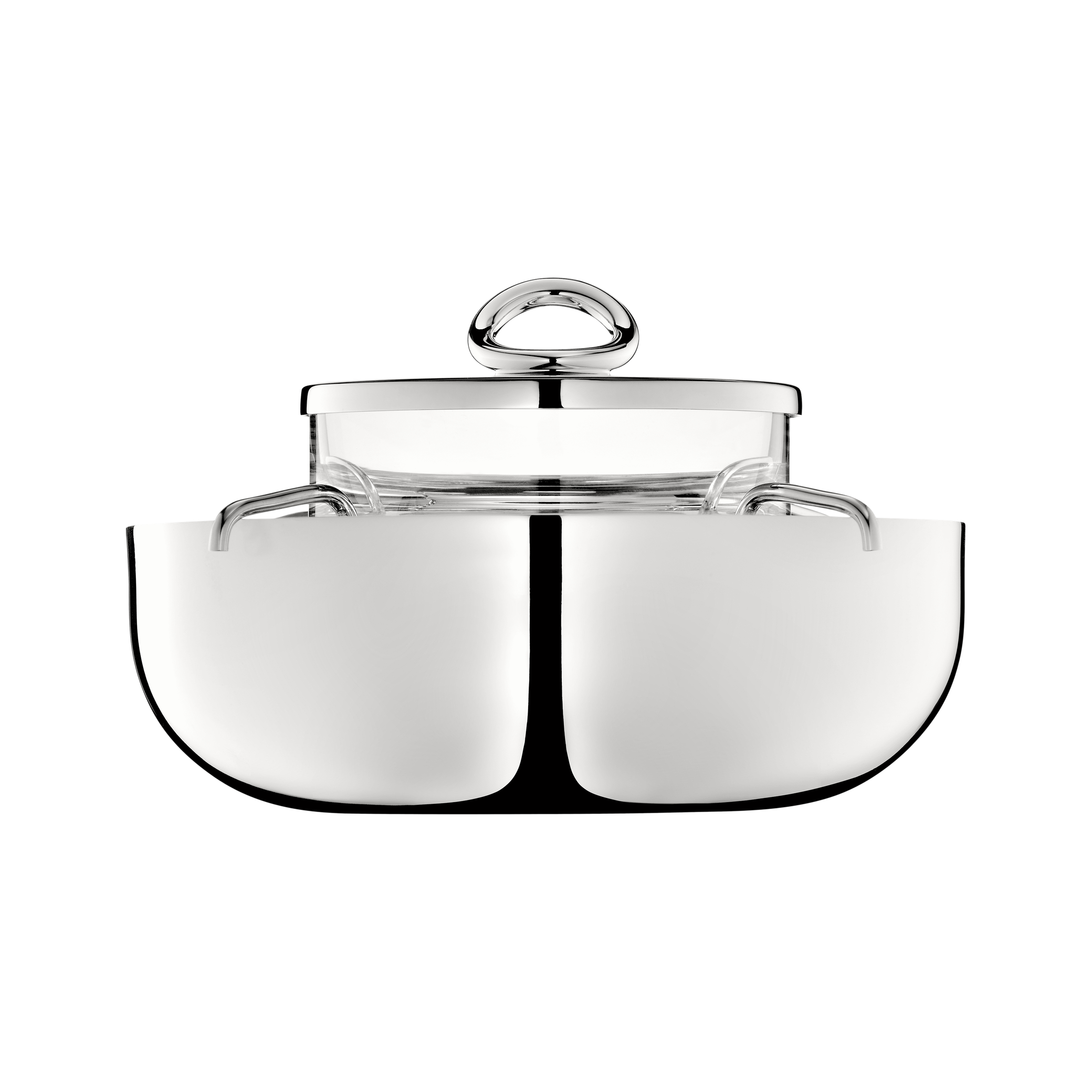 Christofle Vertigo Large Silver-Plated Caviar Serving Set