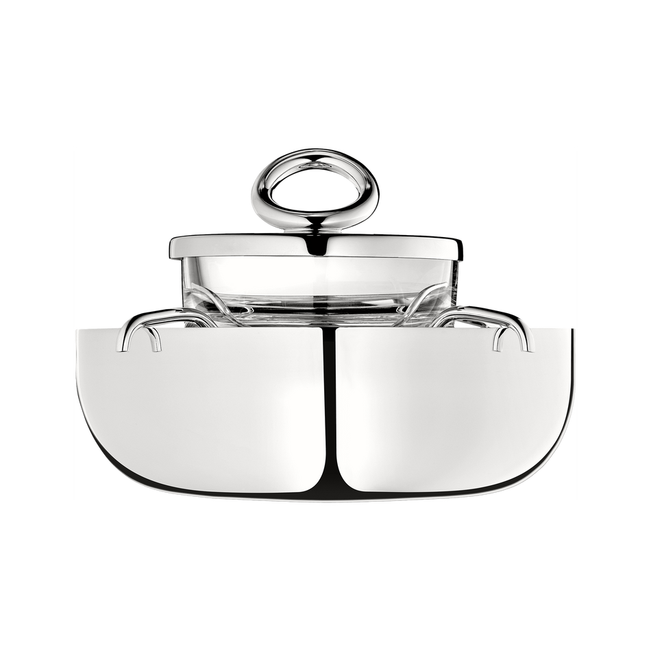 Christofle Vertigo Small Silver-Plated Caviar Serving Set