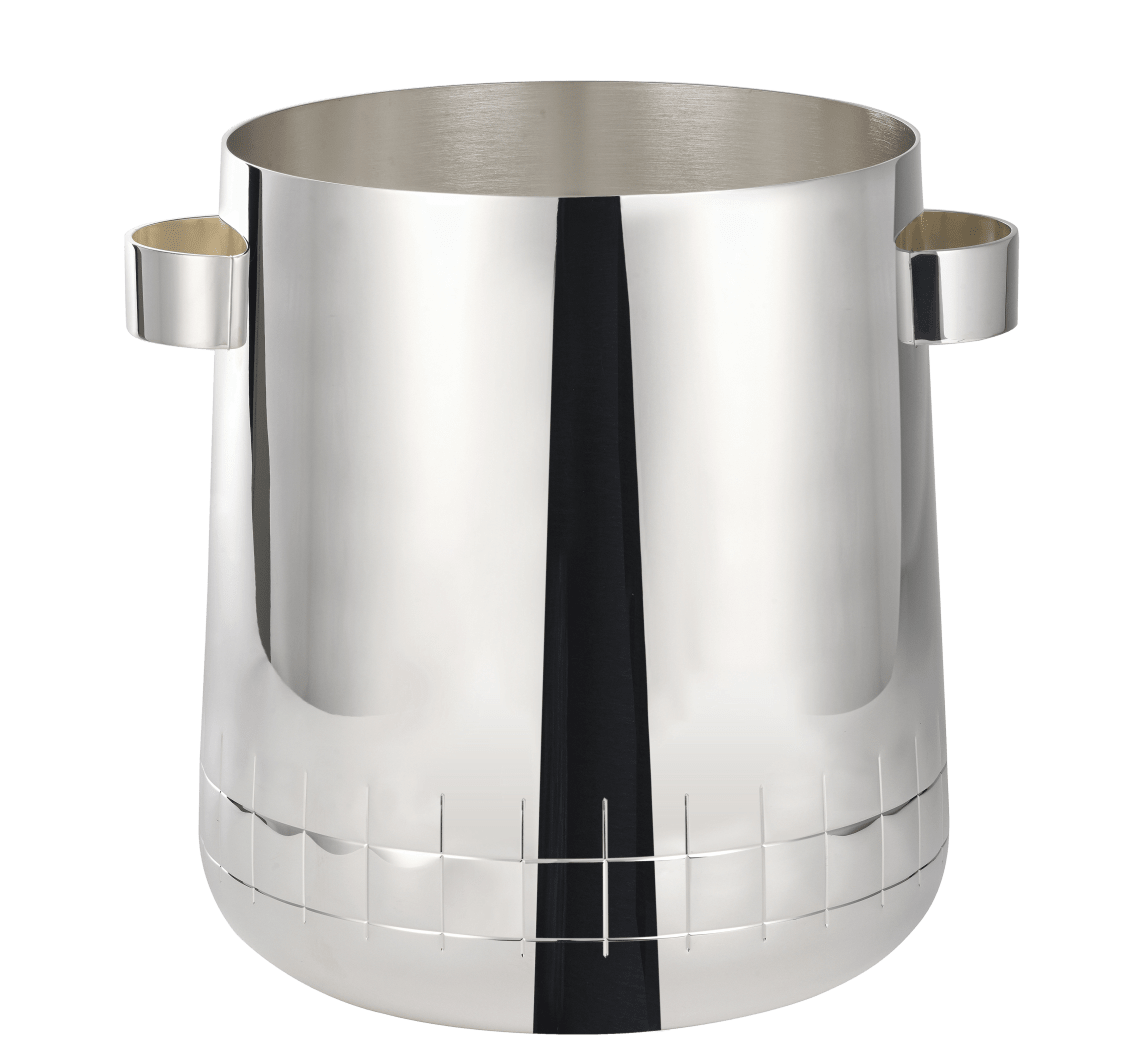 Christofle Graphik Silver-Plated Insulated Ice Bucket