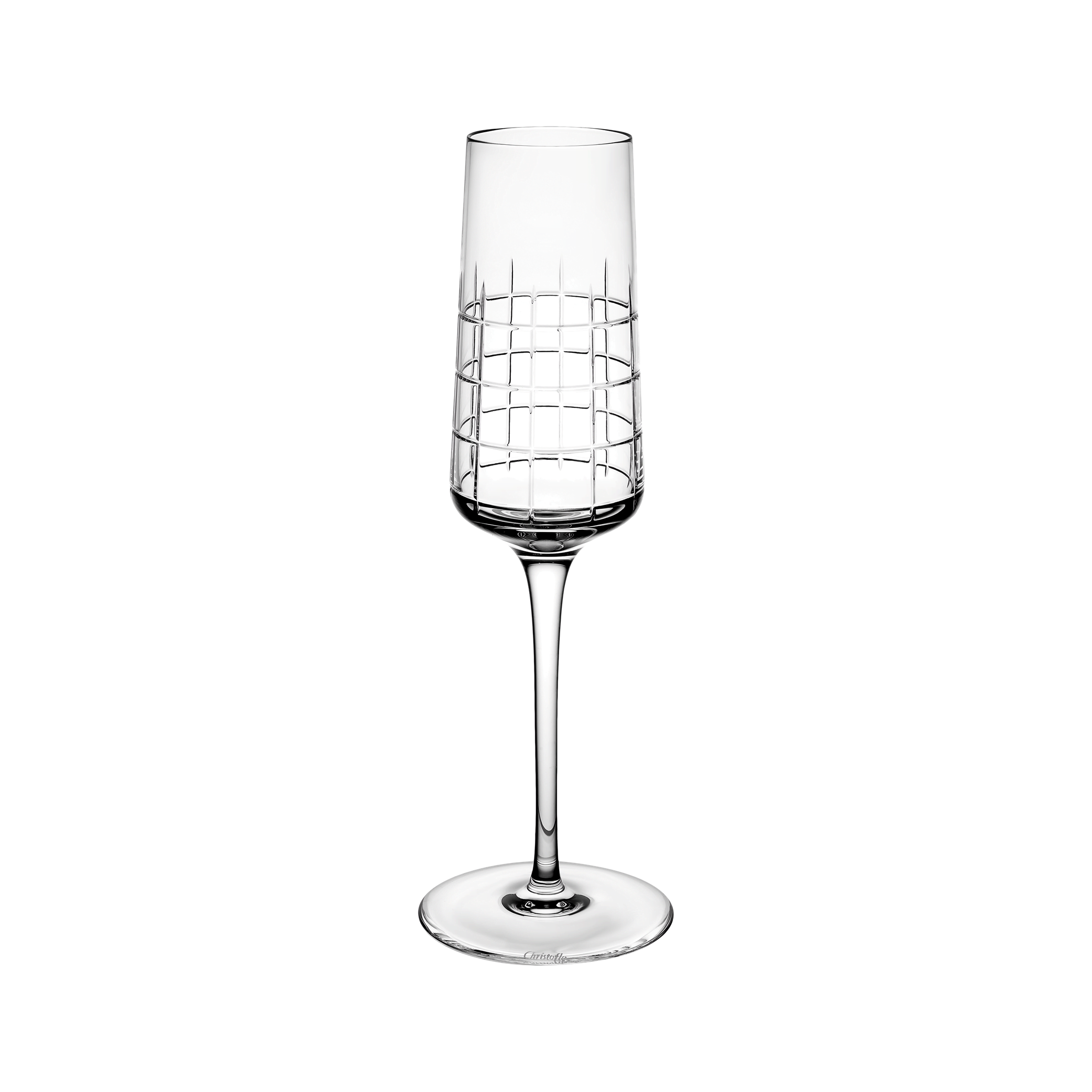 Christofle Graphik Champagne Flute Crystal - Set of 2
