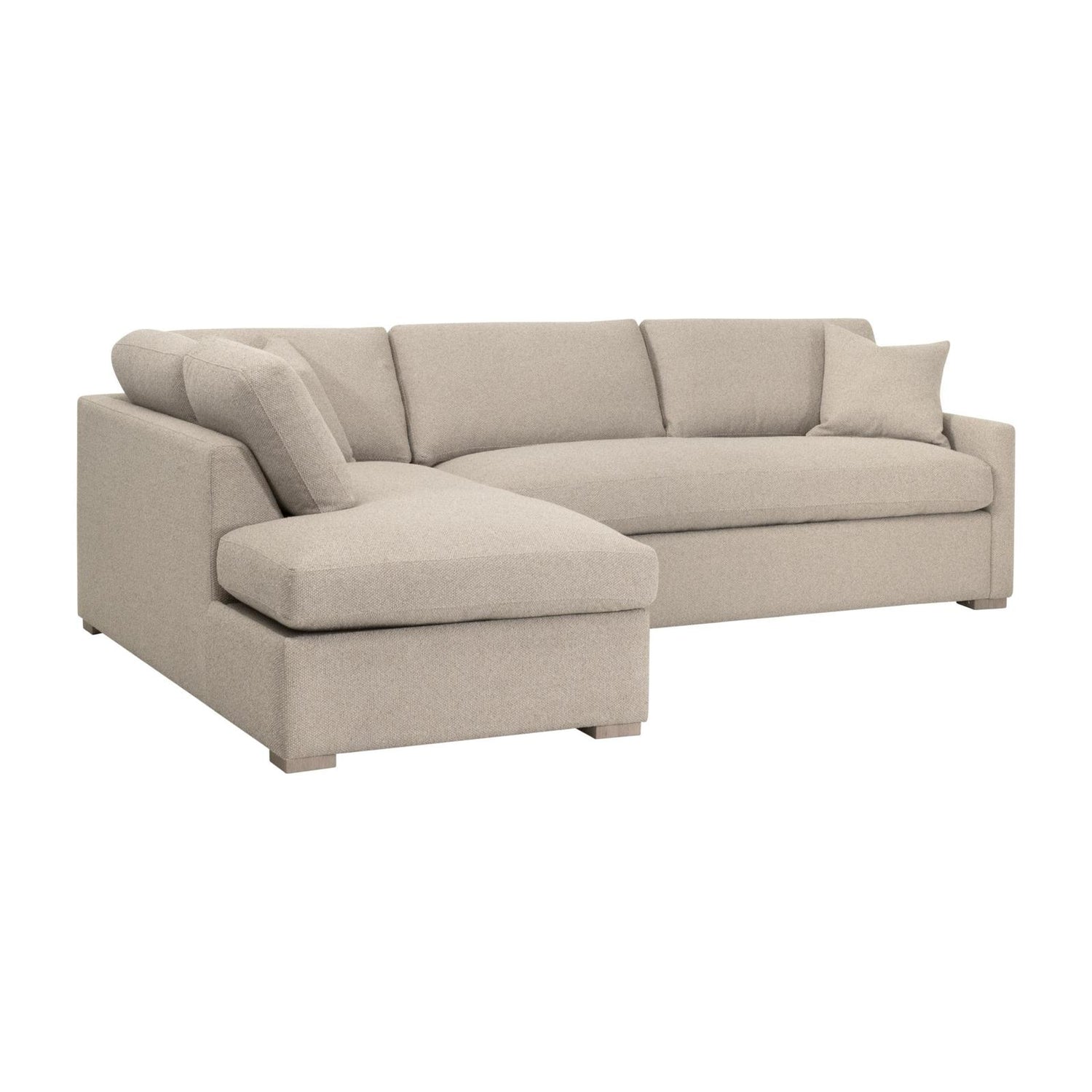 Essentials For Living Clara 112" Slim Arm Sleeper Queen Sectional
