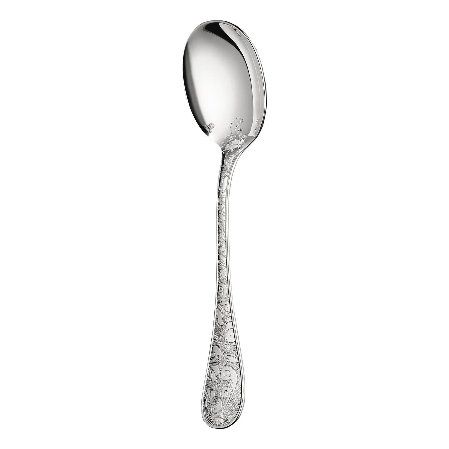 Christofle Jardin d'Eden Silver Plated Cream Soup Spoon