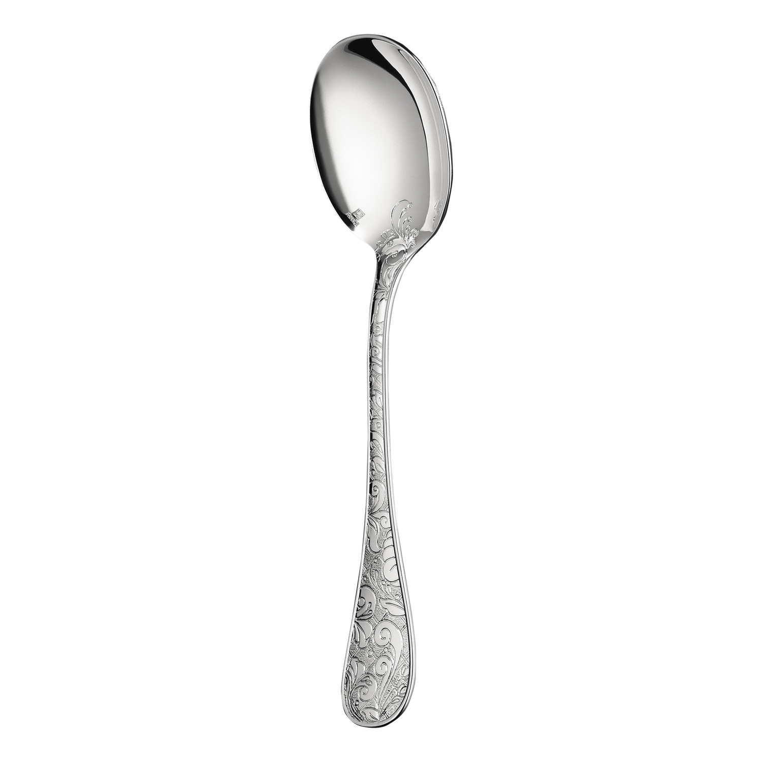 Christofle Jardin d'Eden Silver Plated Cream Soup Spoon