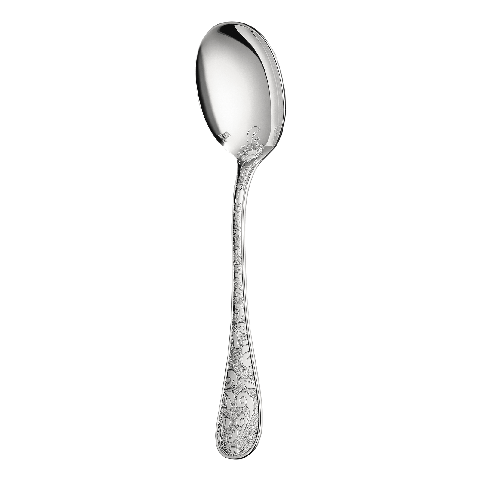 Christofle Jardin d'Eden Silver Plated Cream Soup Spoon