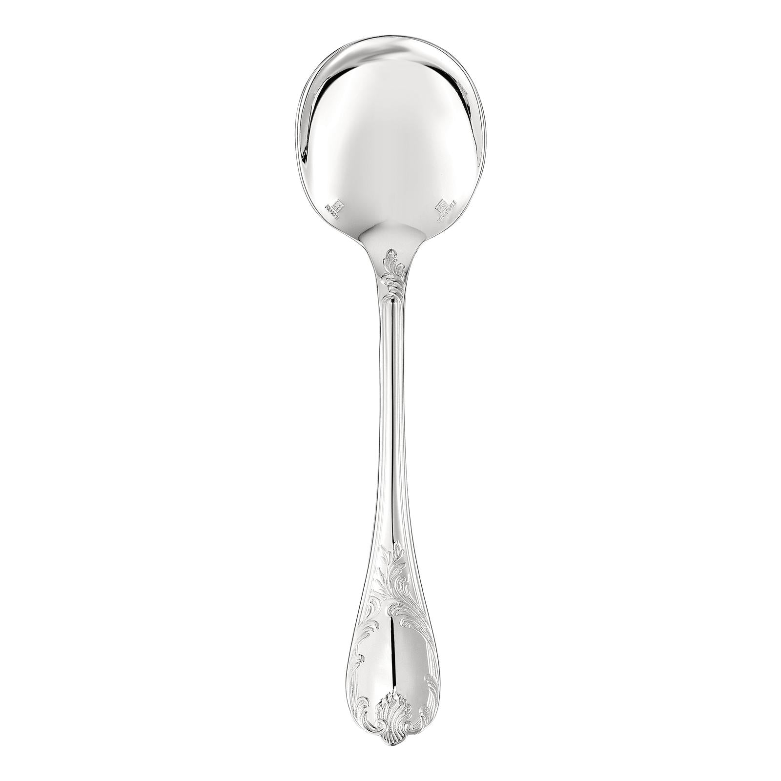 Christofle Marly Silver Plated Cream Soup Spoon