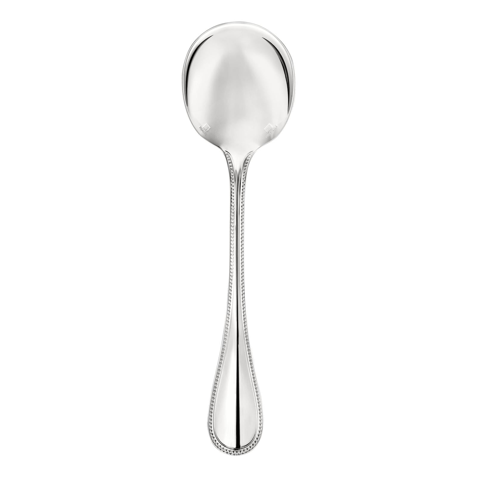 Christofle Perles Silver Plated Soup Spoon