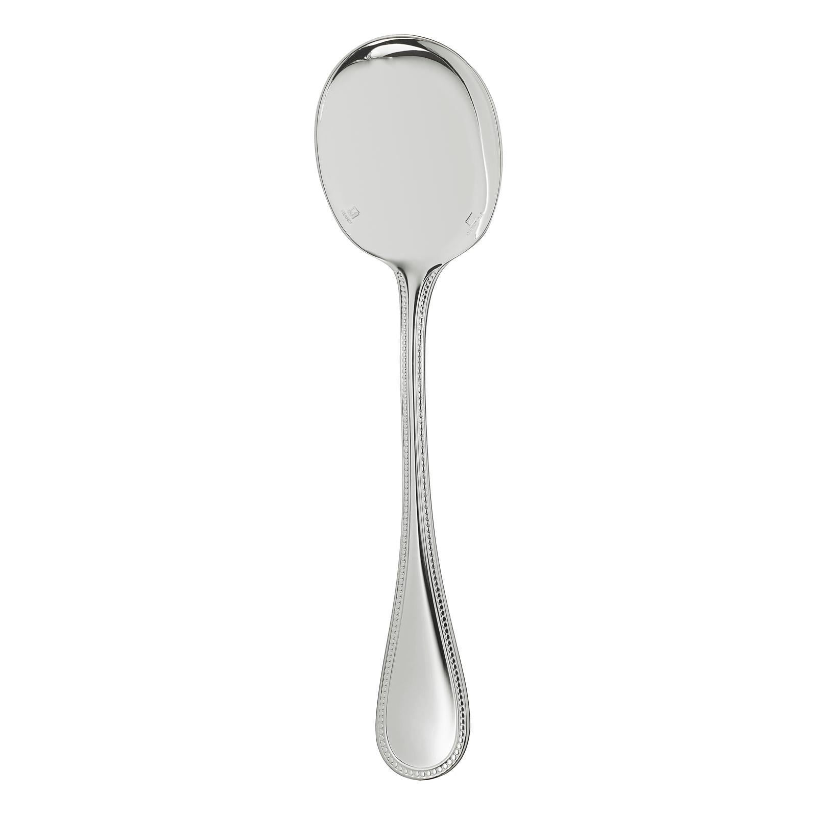 Christofle Perles Silver Plated Soup Spoon