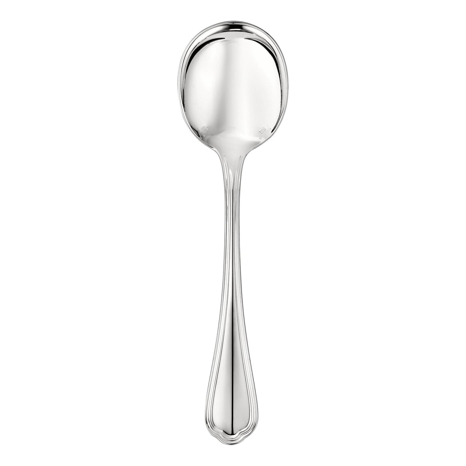 Christofle Spatours Silver Plated Cream Soup Spoon