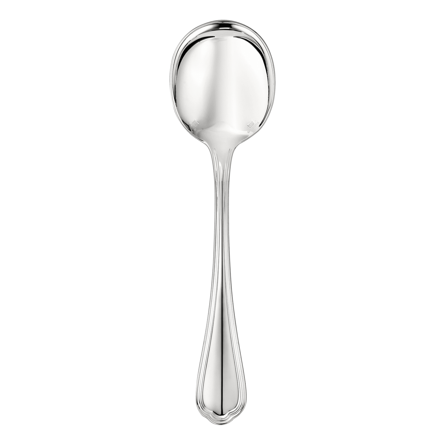 Christofle Spatours Silver Plated Cream Soup Spoon