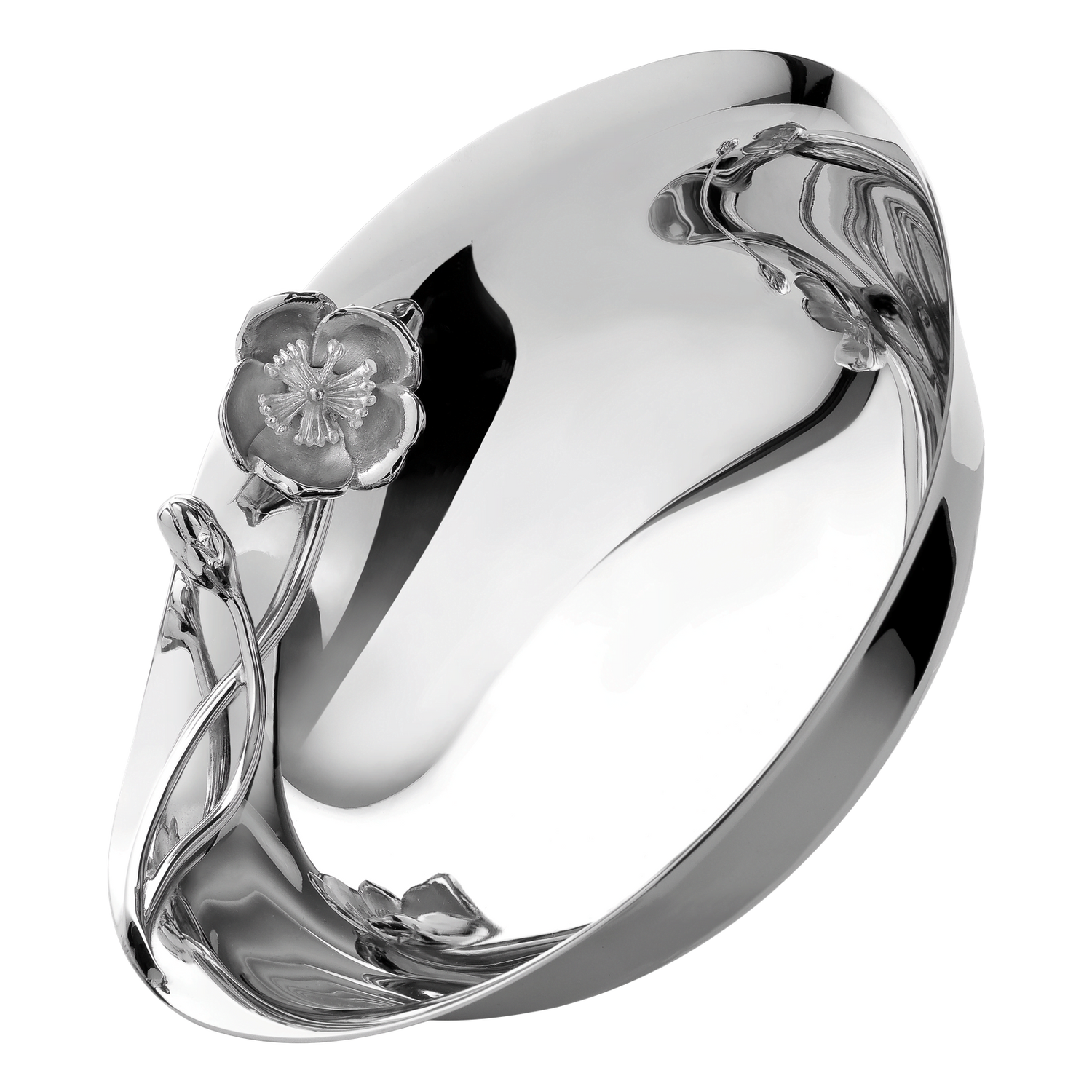 Christofle Anémone Silver Plated Bowl 26 Cm