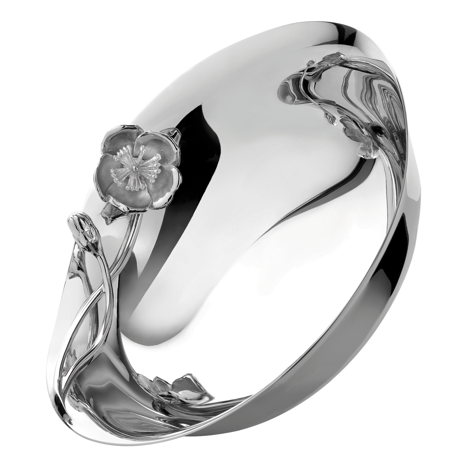 Christofle Anémone Silver Plated Bowl 26 Cm