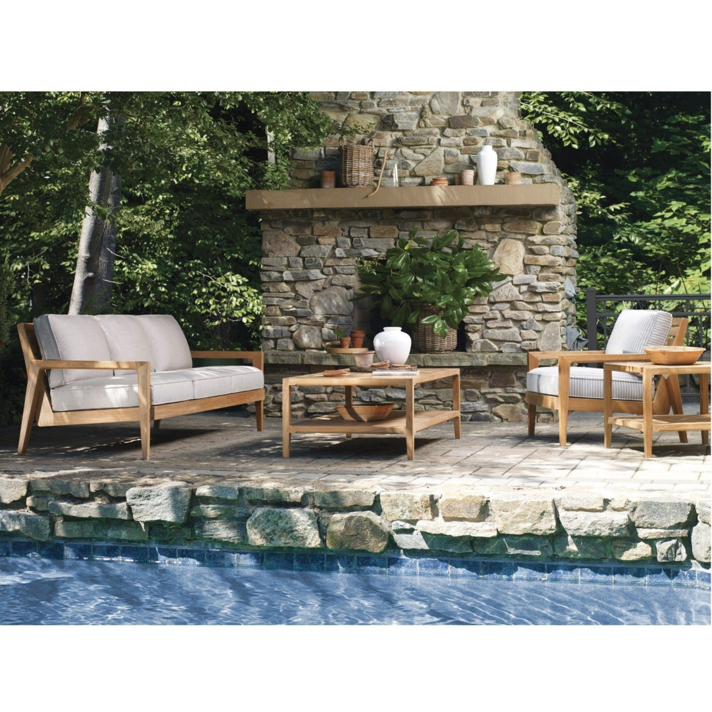 Century Furniture Teak Side Table