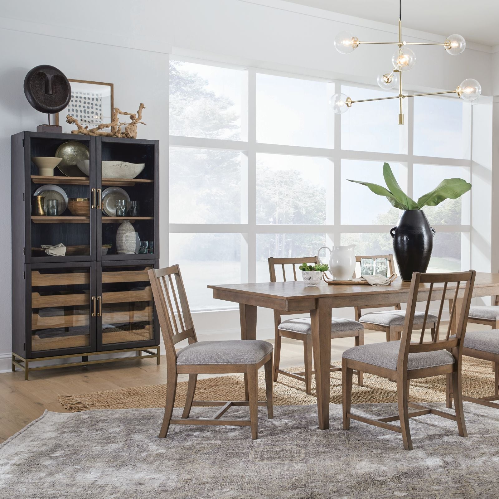 Magnussen Home Lindon Coffee Bean Two Tone Cabinet